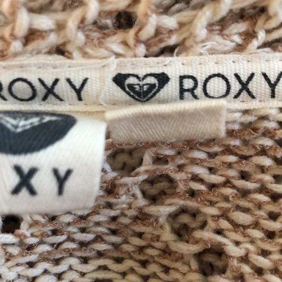 Roxy size L cotton knit caftan sweater - open front with no closures - Picture 6 of 6